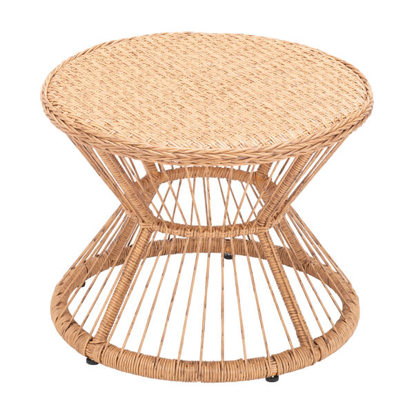 Ghente Natural and Beige Outdoor Side Table, image 4