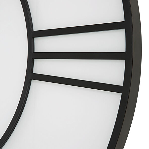 Reema Matte Black and White Wall Clock, image 4