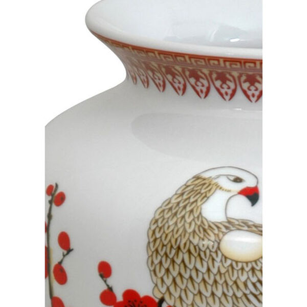 14 Inch Porcelain Tung Chi Vase Cherry Blossom, Width - 8 Inches, image 2