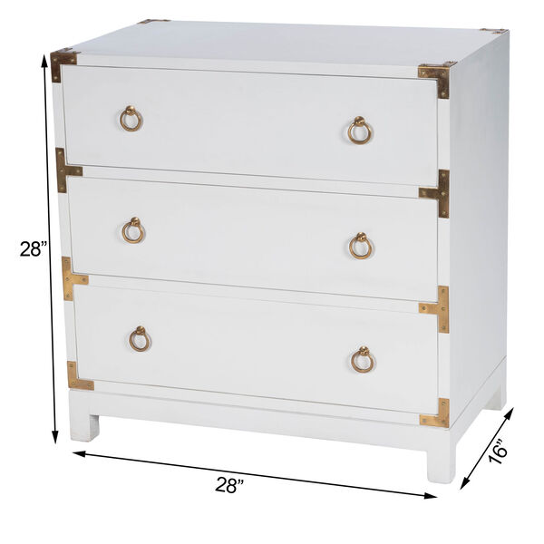 Forster Glossy White Campaign Chest, image 14
