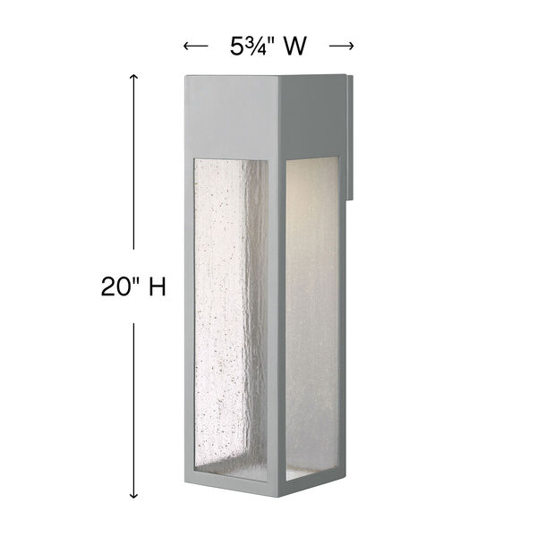 Rook Titanium Six-Inch LED Outdoor Wall Mount, image 3