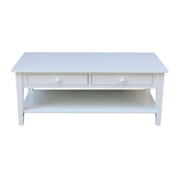 Spencer White Coffee Table, image 3