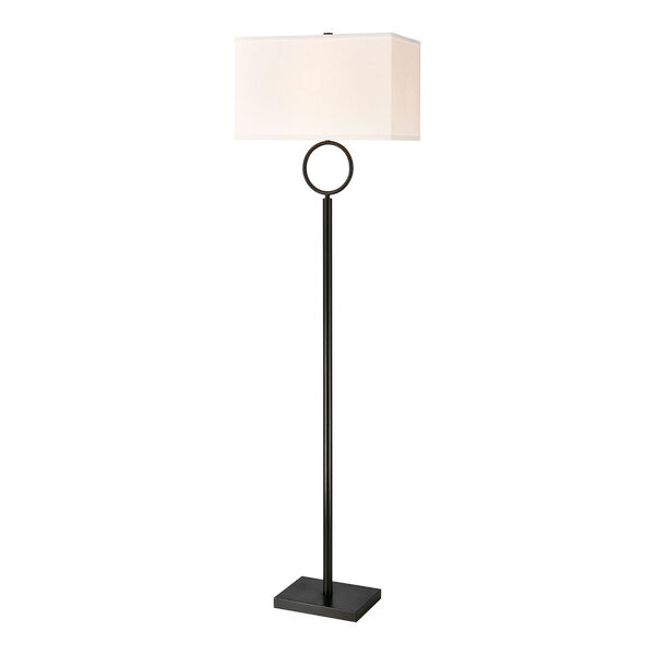 Staffa Matte Black One-Light Floor Lamp, image 1