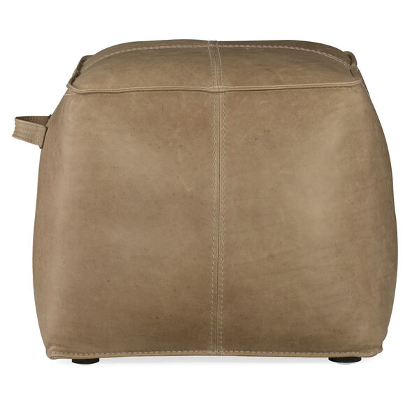Dizzy Brown Leather Ottoman, image 2