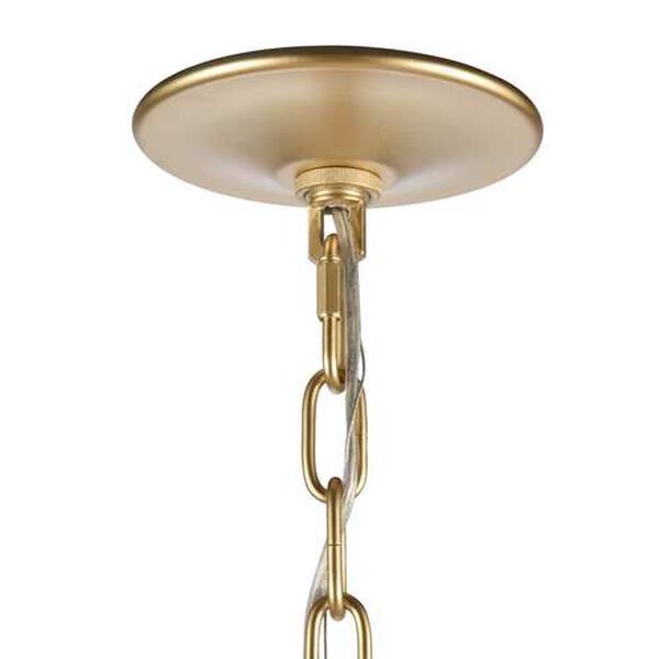 Noura Champagne Gold 32-Inch Six-Light Chandelier, image 5