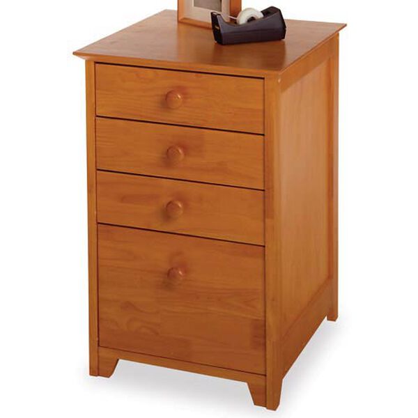 Honey Pine File Cabinet, image 1