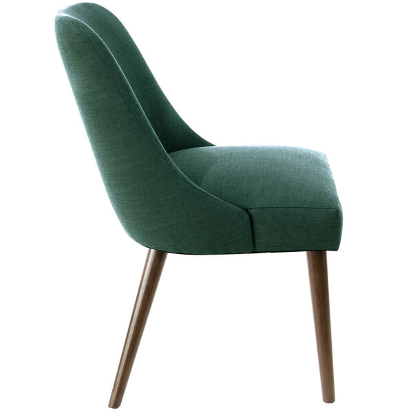 Linen Conifer Green 33-Inch Dining Chair, image 3