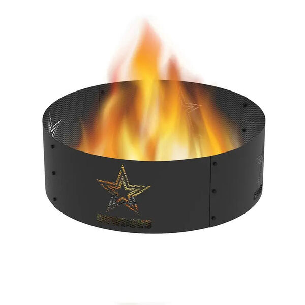 NFL Black 36-Inch Dallas Cowboys Round Fire Ring, image 2