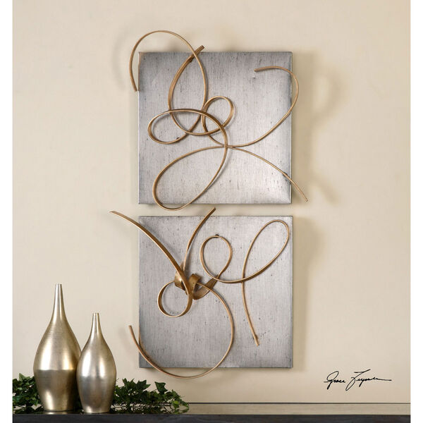 Harmony by Grace Feyock: 24 x 22-Inch Metal Wall Art, Set of Two, image 1