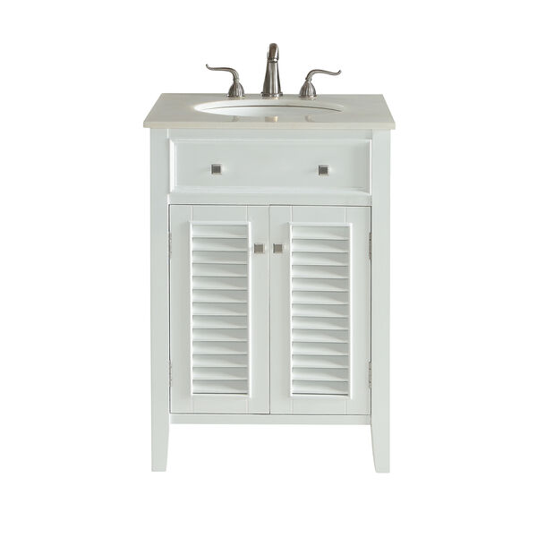 Cape Cod Frosted White Vanity Washstand, image 1