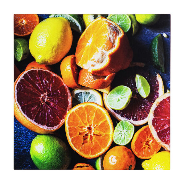 Citrus Feast Multicolor Photo by Veronica Olson Printed on Tempered Glass, image 2