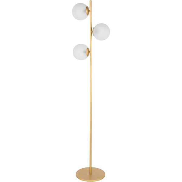Jacoby Gold Three-Light Floor Lamp, image 1