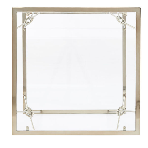May Champagne Gold Knot Frame End Table, image 4