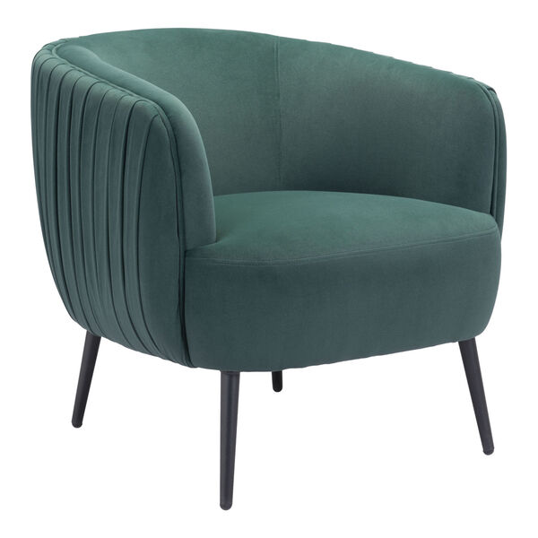 Karan Green and Black Accent Chair, image 1