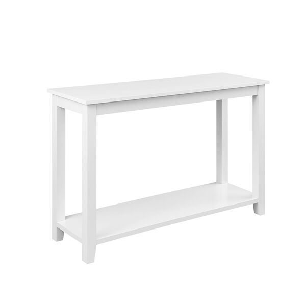 Solid White Wood Sofa Table, image 4