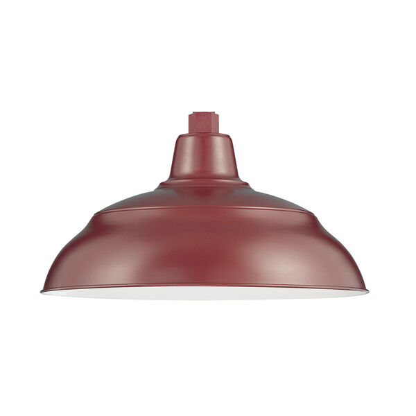 R Series Satin Red 14-Inch One-Light Warehouse Shade, image 1