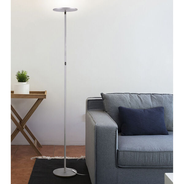 Sky Flux Silver Integrated LED Floor Lamp, image 3
