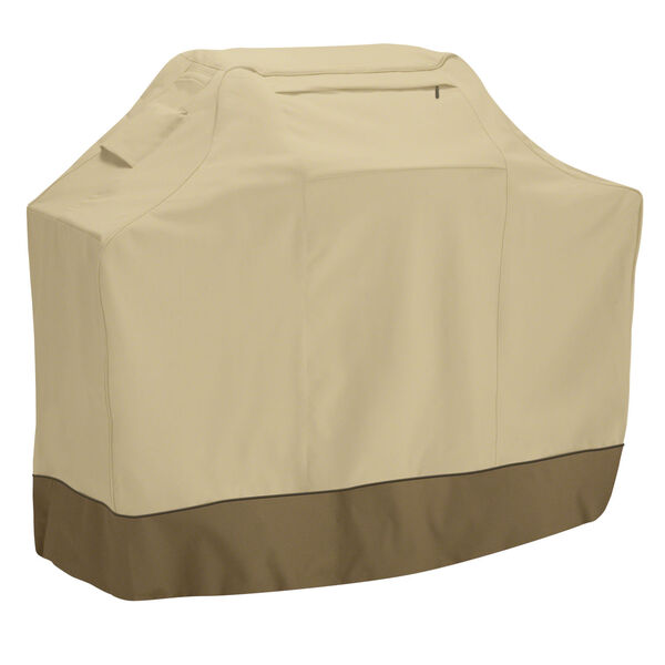 Ash Beige and Brown 44-Inch BBQ Grill Cover, image 1