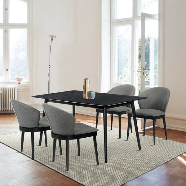 Westmont Juno Charcoal Five-Piece Dining Set, image 2
