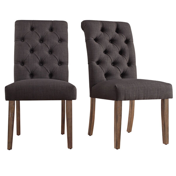 Newhall Graphite Button Tufted Side Chair, Set of 2, image 3