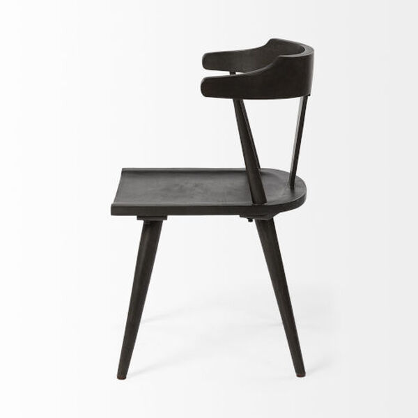 Calvin Black Wooden Dining Chair, image 3