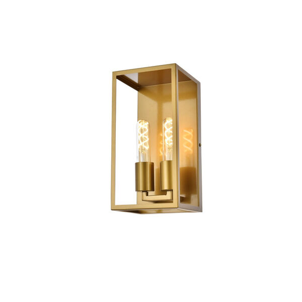 Voir Brass Two-Light Wall Sconce, image 3