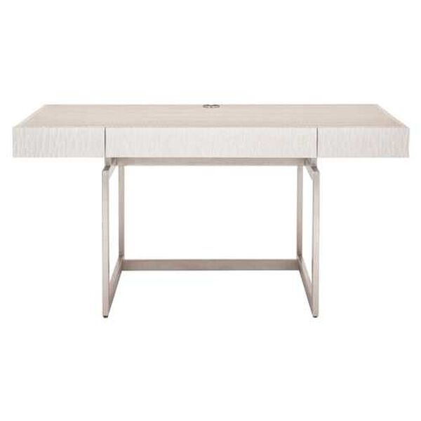 Solaria Weathered Bone and Stainless Steel Desk, image 1