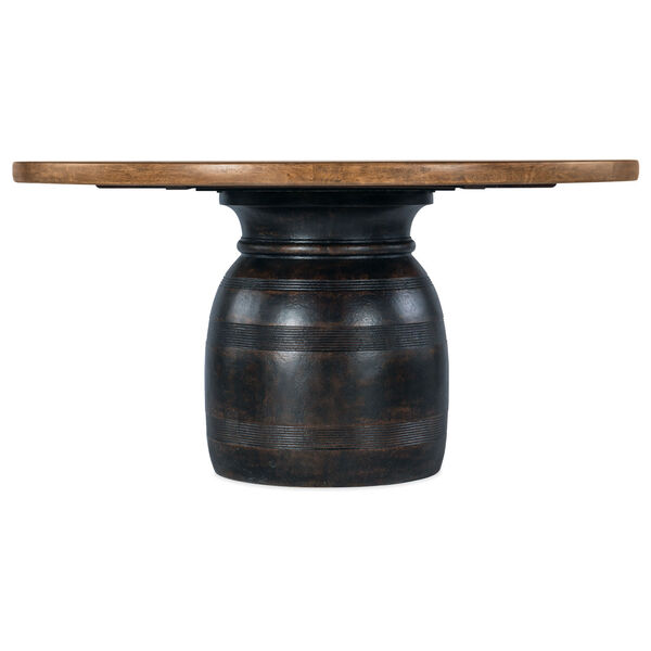Big Sky Vintage Natural and Charred Timber Round Dining Table, image 1