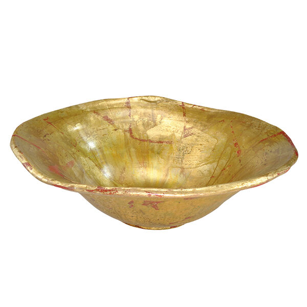 Beauvoir Gold and Silver Leaf Decorative Bowl, image 1