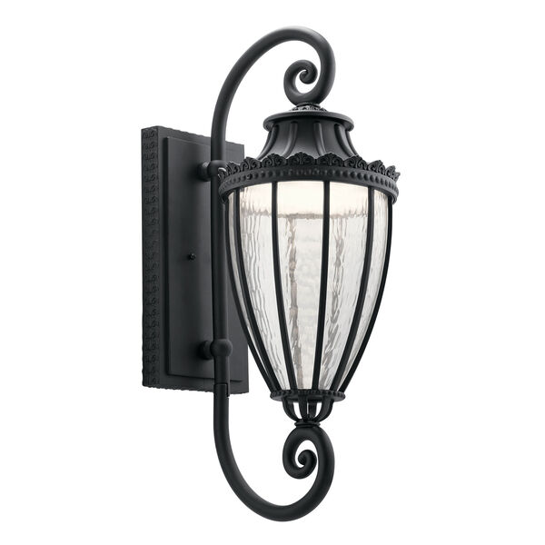 Wakefield Textured Black 11-Inch LED Outdoor Wall Light, image 1