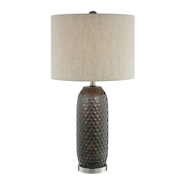 Covington Bronze and Silver One-Light Table Lamp, image 1