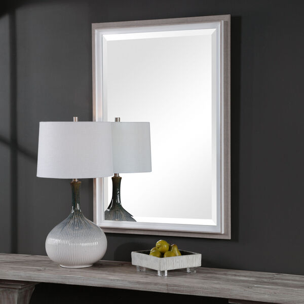 Mitra Gloss White Rectangular Mirror, image 5