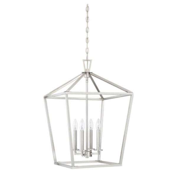 Anna Brushed Nickel 17-Inch Four-Light Pendant, image 2