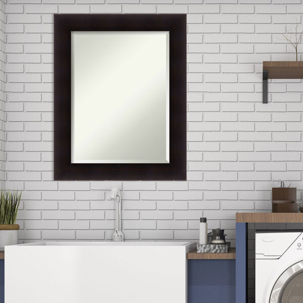 Portico Espresso 24W X 30H-Inch Bathroom Vanity Wall Mirror, image 3
