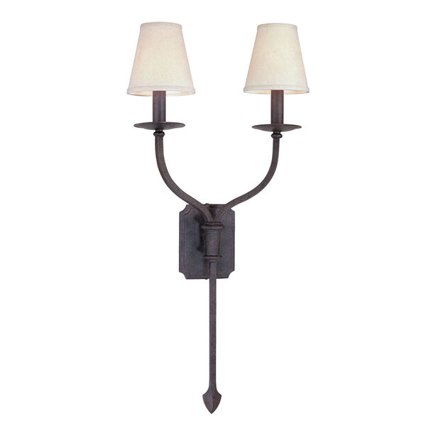 Sconces French Iron Two-Light Wall Sconce, image 1