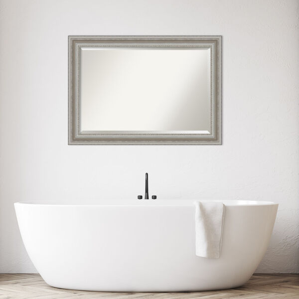 Parlor Silver 42W X 30H-Inch Bathroom Vanity Wall Mirror, image 3