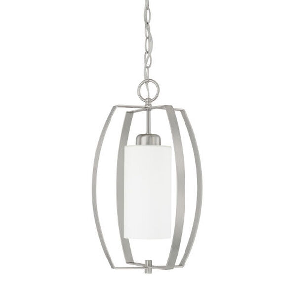 HomePlace Brushed Nickel 17-Inch One-Light Pendant, image 1