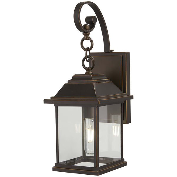 Mariners Pointe Oil Rubbed Bronze with Gold Highlights One-Light Outdoor Wall Sconce, image 1