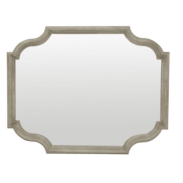 Marquesa Gray Cashmere Wood and Mirrored Glass 38-Inch Mirror, image 2