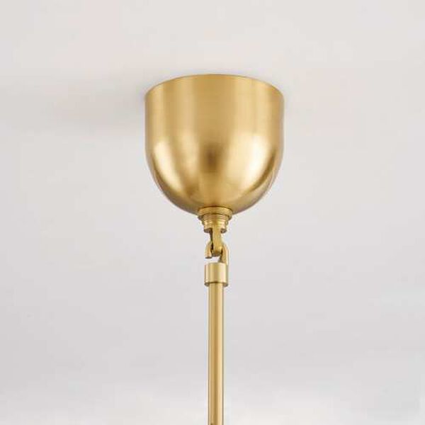 Belleville Aged Brass 10-Inch One-Light Pendant, image 4