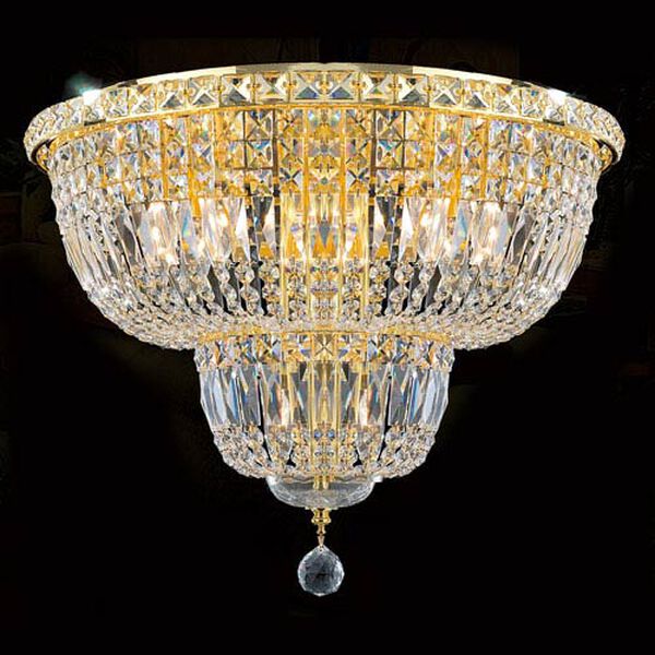 Empire 10-Light Gold Finish with Clear-Crystals Ceiling-Light, image 1