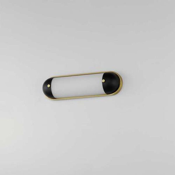 Capsule Black Natural Aged Brass 18-Inch One-Light Bath Strip, image 4
