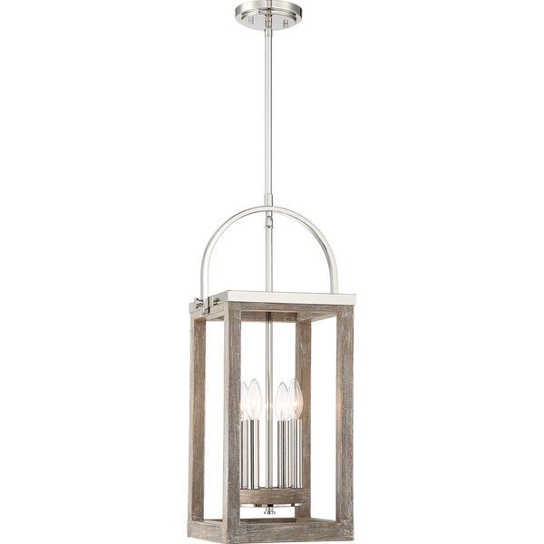 Bliss Polished Nickel Two-Light 13-Inch Pendant, image 3
