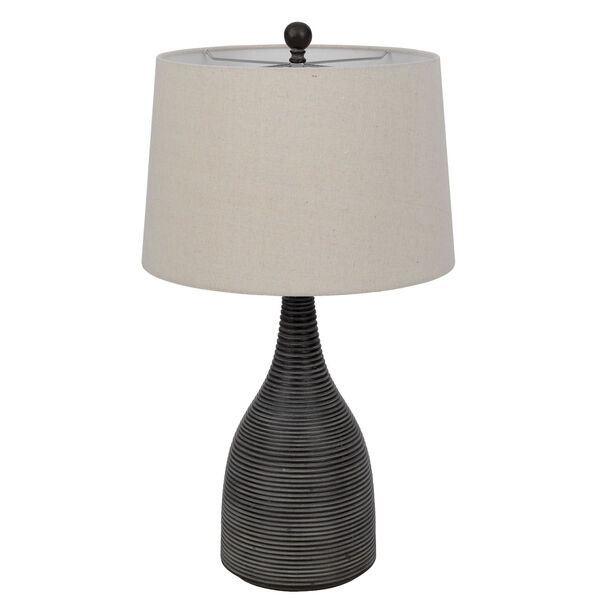Kaneohe Charcoal One-Light Ceramic Table Lamp, image 5