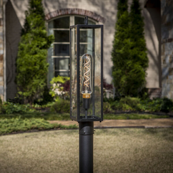 Capture Matte Black One-Light 25-Inch Outdoor Post Lamp, image 6