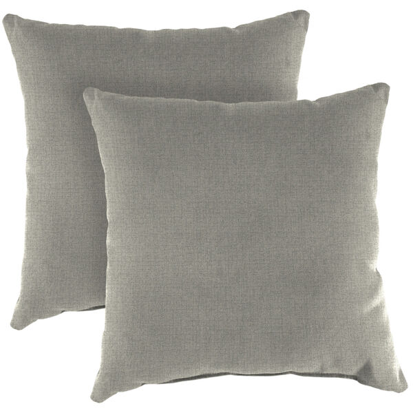 Husk Texture Stone Outdoor Throw Pillow, Set of Two, image 1