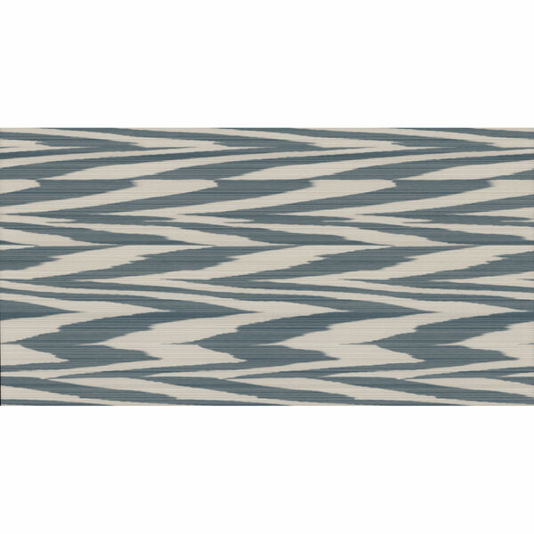 Missoni 4 Blue and Cream Flamed Zig Zag Wallpaper, image 3