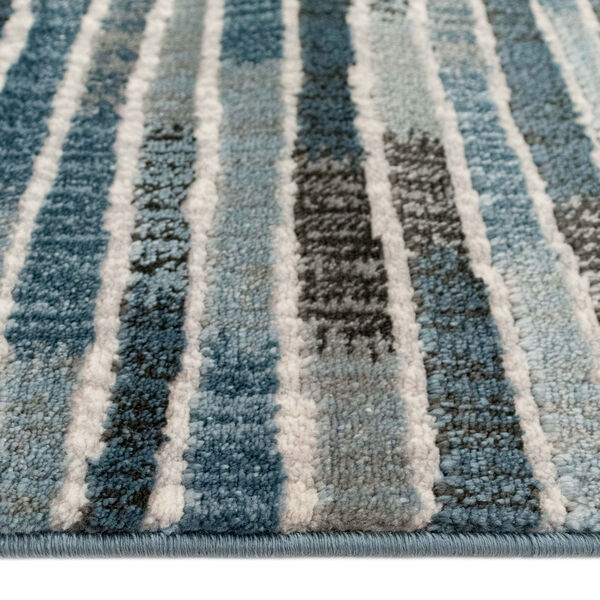 Liora Manne Soho Blue 5 Ft. 3 In. x 7 Ft. 6 In. Stripe Indoor Rug, image 4