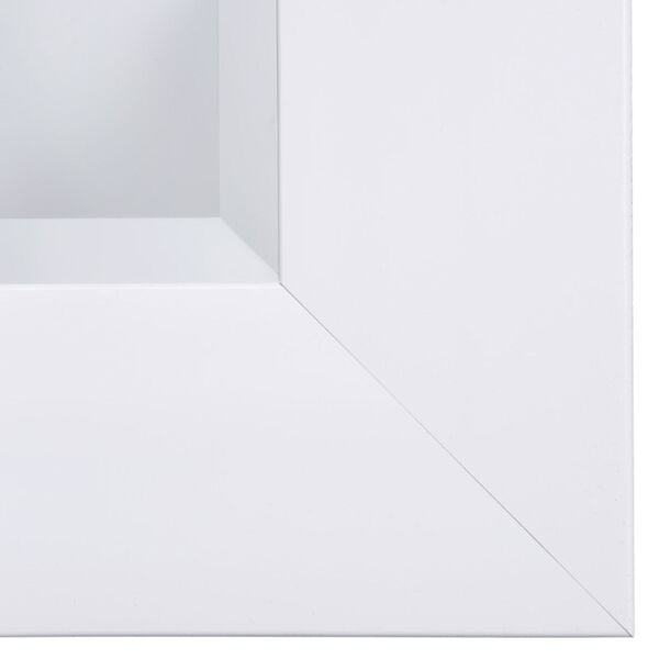 White 36-Inch Tall Framed Mirror, image 2