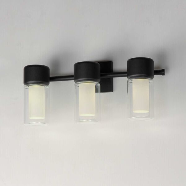 Dram Black Three-Light LED Bath Vanity, image 4